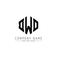 DWD letter logo design with polygon shape. DWD polygon logo monogram. DWD cube logo design. DWD hexagon vector logo template white and black colors. DWD monogram, DWD business and real estate logo. 