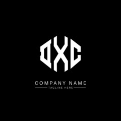 DXC letter logo design with polygon shape. DXC polygon logo monogram. DXC cube logo design. DXC hexagon vector logo template white and black colors. DXC monogram, DXC business and real estate logo. 