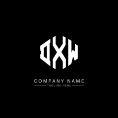 DXW letter logo design with polygon shape. DXW polygon logo monogram. DXW cube logo design. DXW hexagon vector logo template white and black colors. DXW monogram, DXW business and real estate logo. 