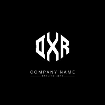 DXR letter logo design with polygon shape. DXR polygon logo monogram. DXR cube logo design. DXR hexagon vector logo template white and black colors. DXR monogram, DXR business and real estate logo. 