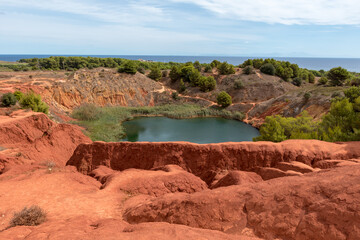 Otranto Puglia bauxite lake
