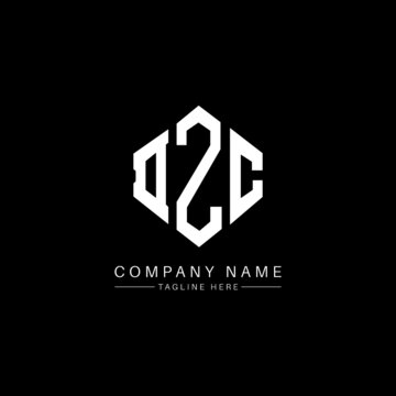 DZC letter logo design with polygon shape. DZC polygon logo monogram. DZC cube logo design. DZC hexagon vector logo template white and black colors. DZC monogram, DZC business and real estate logo. 