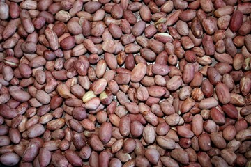beans background, roasted peanuts background