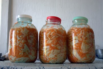 cans of sauerkraut 