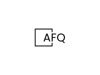 Obraz premium AFQ Letter Initial Logo Design Vector Illustration