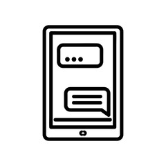 Call center help chat icon. Care about customers concept. Vector EPS10 line stroke