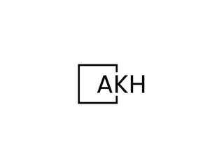 AKH Letter Initial Logo Design Vector Illustration