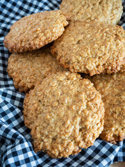 Homemade cinnamon oatmeal cookies