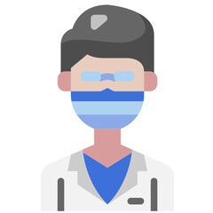 doctor flat icon