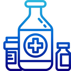 Fototapeta premium drug gradient icon