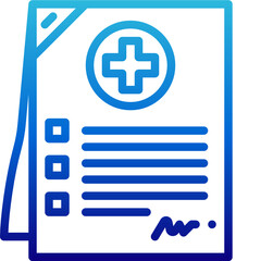 Obraz premium Medical gradient icon