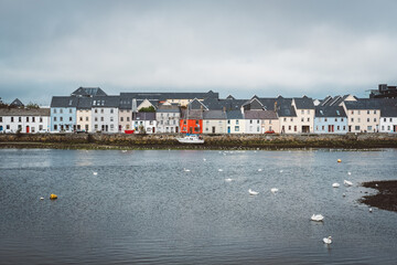 The Claddagh in Galway city during a gloomy day