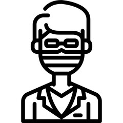 doctor line icon