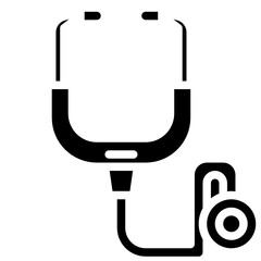 stethoscope solid icon