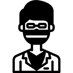 doctor solid line icon