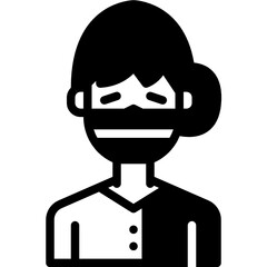 patient solid line icon