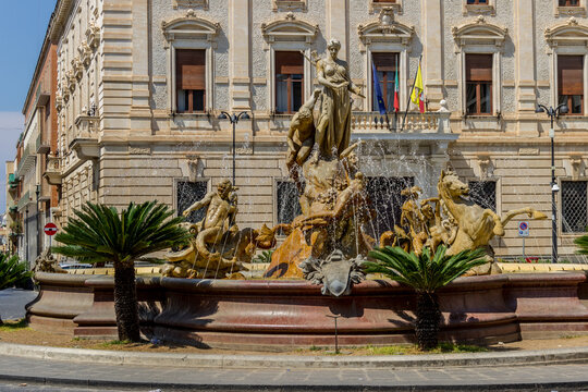 Diana Statue In Archimedes Square