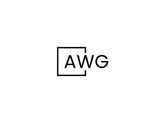 AWG Letter Initial Logo Design Vector Illustration