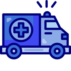ambulance Two Tone icon