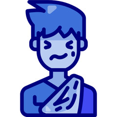 broken arm Two Tone icon