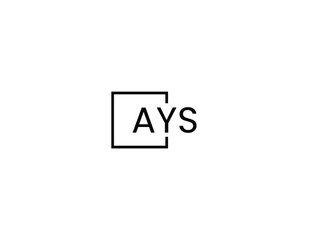 AYS Letter Initial Logo Design Vector Illustration