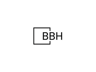 BBH Letter Initial Logo Design Vector Illustration
