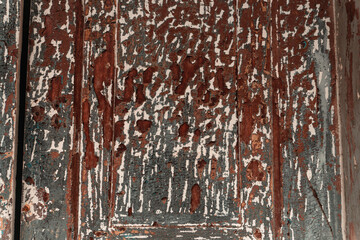 Czerwono brązowe tło, tekstura zniszczona brudna ściana, popękana struktura.