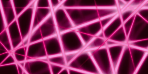 abstract light lines glowing lines on a dark background 3D illustration