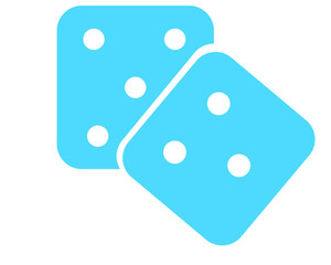 two dice cube icon