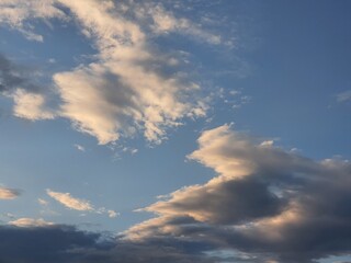 Naklejka na ściany i meble Altocumulus clouds