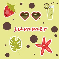 summer sticker pack