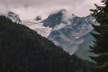 Glacier in the Mountains