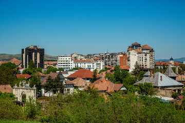 View of Alba Iulia city from Transylvania, Romania