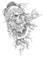 skull detail design