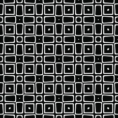 floral seamless pattern background.Geometric ornament for wallpapers and backgrounds. Black and white pattern. 