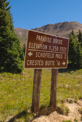 Paradise Divide Sign