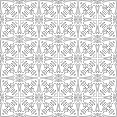 Vector geometric pattern. Repeating elements stylish background abstract ornament for wallpapers and backgrounds. Black and white colors