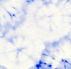 Indigo Tie Dye Swirl. Dyed Style Texture. Shibori