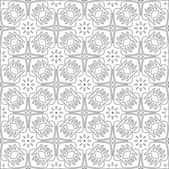 Vector geometric pattern. Repeating elements stylish background abstract ornament for wallpapers and backgrounds. Black and white colors