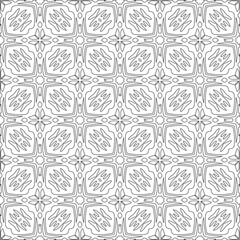 Vector geometric pattern. Repeating elements stylish background abstract ornament for wallpapers and backgrounds. Black and white colors
