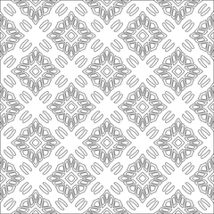 Fototapete Vector geometric pattern. Repeating elements stylish background abstract ornament for wallpapers and backgrounds. Black and white colors © t2k4