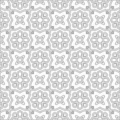 Vector geometric pattern. Repeating elements stylish background abstract ornament for wallpapers and backgrounds. Black and white colors
