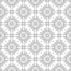 Vector geometric pattern. Repeating elements stylish background abstract ornament for wallpapers and backgrounds. Black and white colors