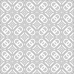 Vector geometric pattern. Repeating elements stylish background abstract ornament for wallpapers and backgrounds. Black and white colors
