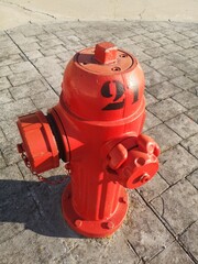 fire hydrant in the pavement