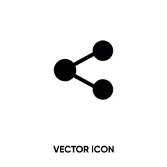 Share vector icon . Modern, simple flat vector illustration for website or mobile app.Share button symbol, logo illustration. Pixel perfect vector graphics	