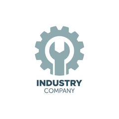 industry logo design with geometry