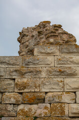 Part of the Great Fortress Wall, built in the V-VI century Nesebar resort, Bulgaria