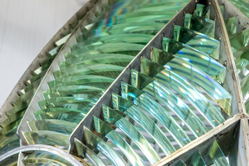 Prism After Prism - The Point Arena Lighthouse fresnel lens is comprised of hundreds of prisms that...