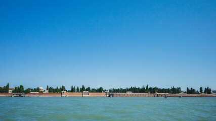 Island and cemetery of San Michele in Venice, Italy